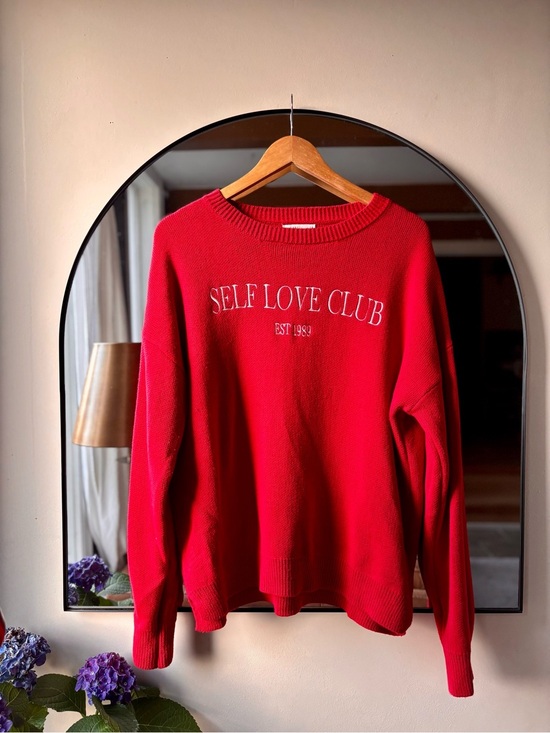 Sweaters - T.Swift inspired | self love club sweater | size xl